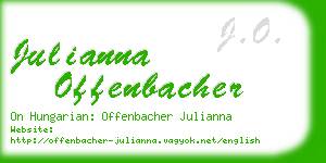 julianna offenbacher business card